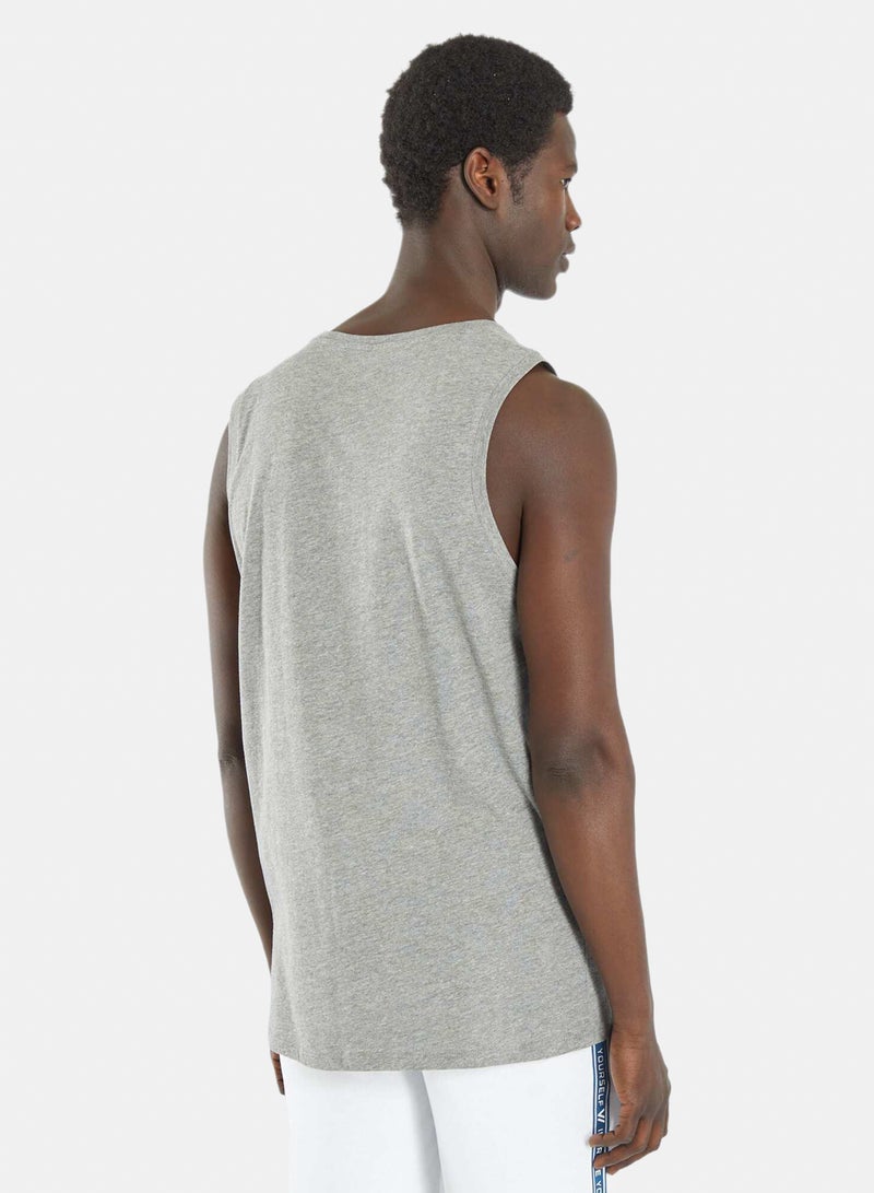 Kiabi Plain Sleeveless Pyjama Top - Image 1